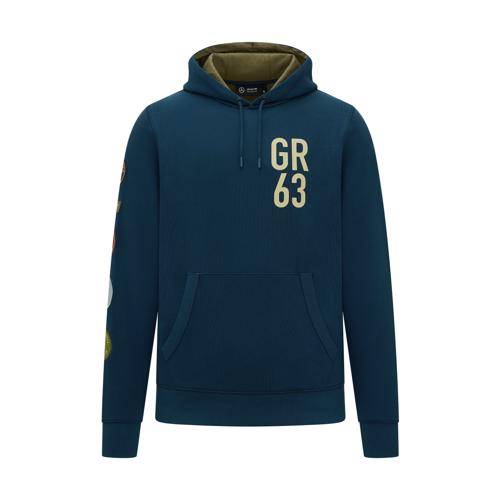 Mercedes Benz F1 Special Edition George Russell Vintage Hoodie-Blue