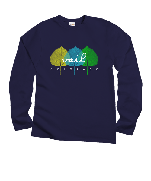 3 Leaves - Grape Dyed Long Sleeve Crewneck T-Shirt