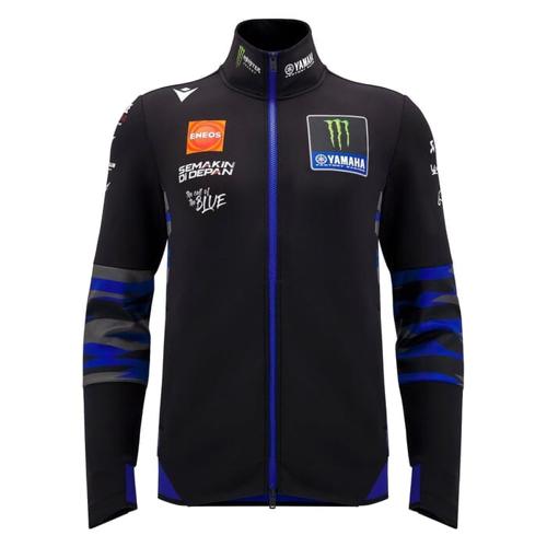 Monster Energy Yamaha 2025 Men's Team Replica Full Zip Sweatshirt - Black