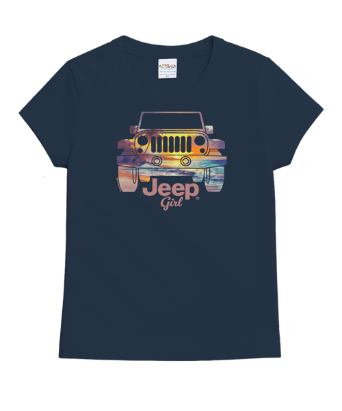 Jeep Girl - Navy Short Sleeve Crewneck T-Shirt