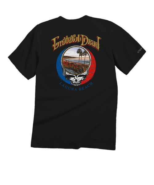 Grateful Dead Laguna Scenic - Black Short Sleeve Crewneck T-Shirt