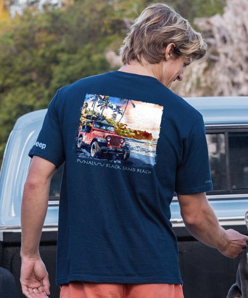 Jeep Punaluu - Navy Short Sleeve Crewneck T-Shirt