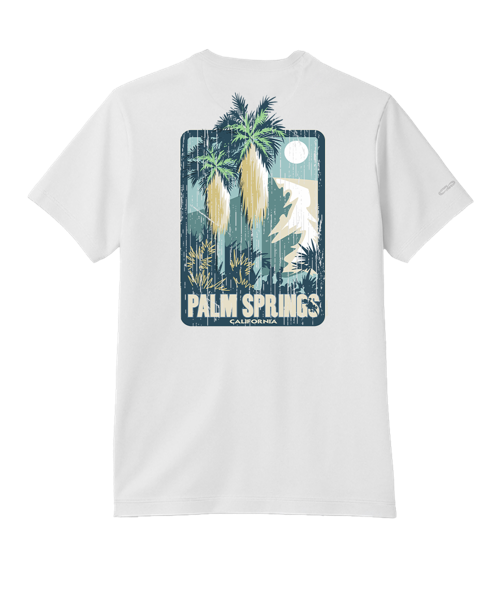 Desert Oasis - White Short Sleeve Pima T-Shirt