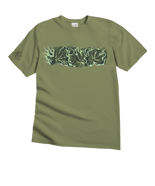 Smokey Banded - Hemp Dyed Short Sleeve Crewneck T-Shirt
