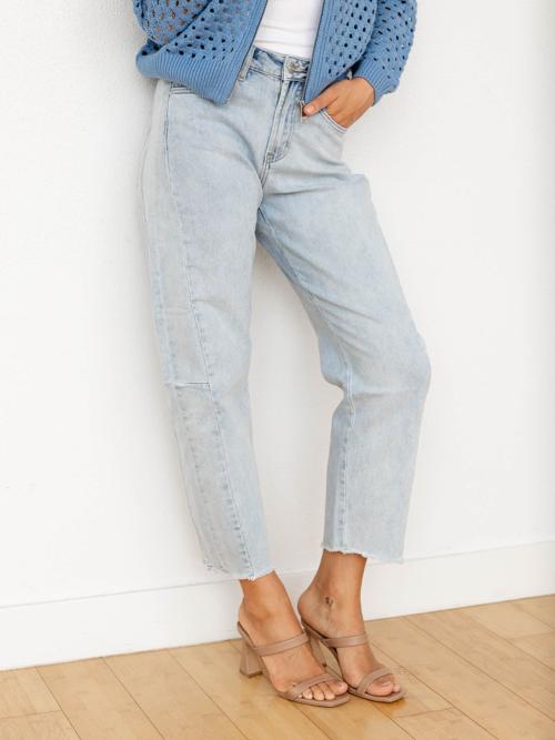 MICA Jeans Aid Blue High Rise Barrel