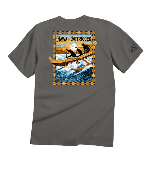 Hawaii Outrigger - Crater Dyed® Short Sleeve Crewneck T-Shirt
