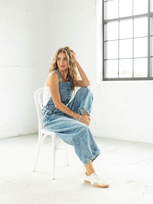 Free People Ultra Light Beam Good Luck Overall