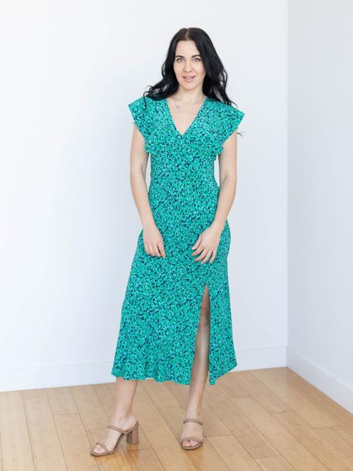 Rails Green Speckled Dina Dress