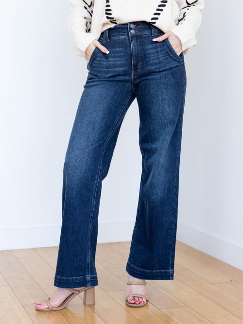 Judy Blue Dark High Rise Wide Leg