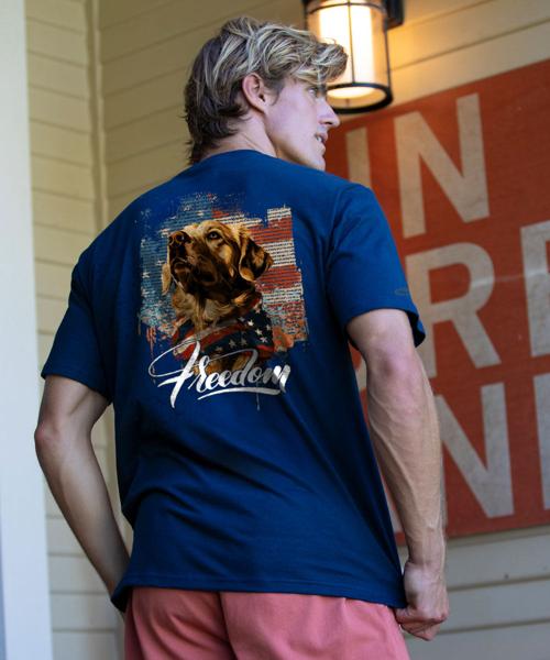 Freedom Lab - Navy Short Sleeve Crewneck T-Shirt