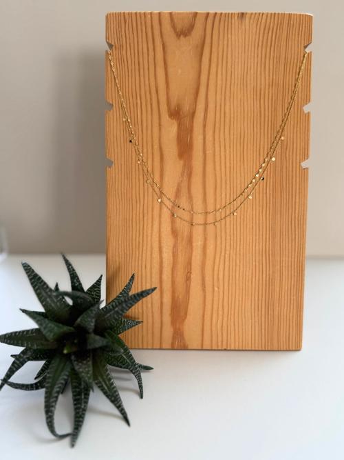 Dainty Layered Coin Choker