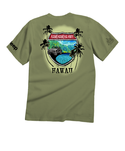 Jeep Kam Highway Scenic - Hemp Dyed Short Sleeve Crewneck T-Shirt