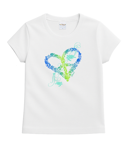Honu Love - White Short Sleeve Crewneck T-Shirt