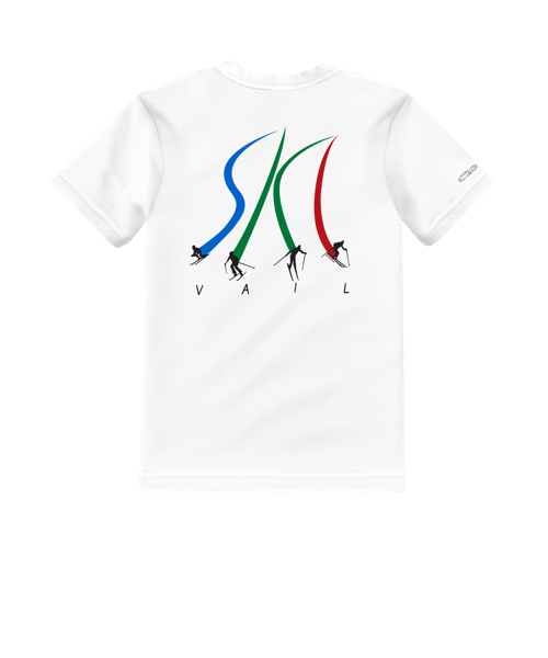 Vail Resort Ultimate Ski - White Short Sleeve Crewneck T-Shirt