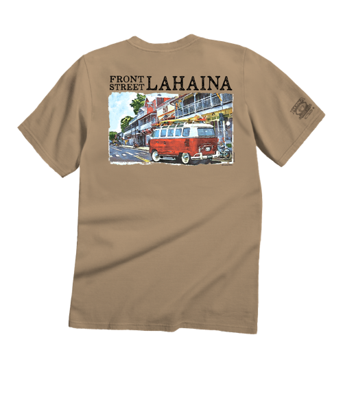 Volkswagen Van Lahaina - Kona Coffee Dyed Short Sleeve Crewneck T-Shirt