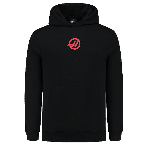 Haas Racing F1 Logo Blackout Hoodie - Black