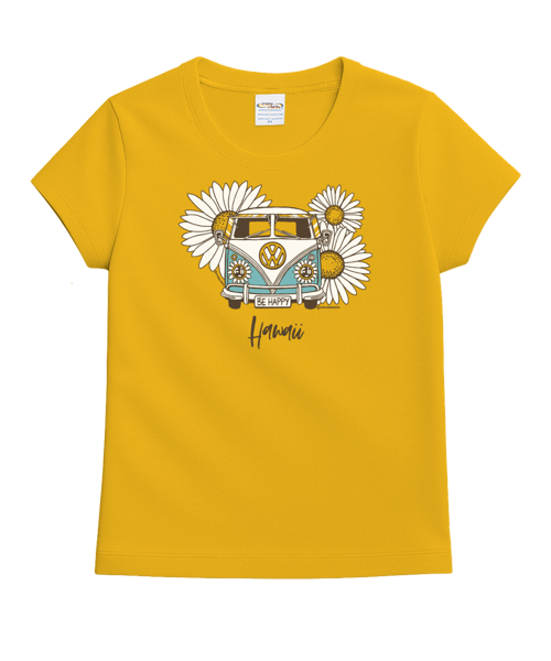 Volkswagen Be Happy - Pineapple Dyed Short Sleeve Crewneck T-Shirt