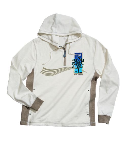 Joshua Nightfall - Natural/Gray Long Sleeve Longboard Hooded Tee
