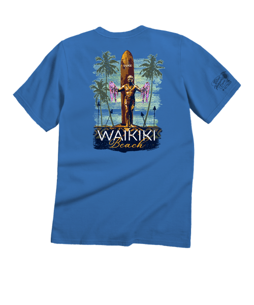 Duke Kahanamoku Statue Blue Hawaii Classic Crewneck T-Shirt