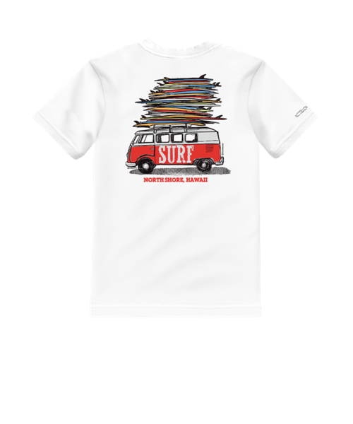 Volkswagen Surfmobile - White Short Sleeve Crewneck T-Shirt
