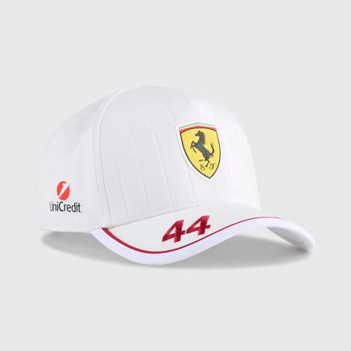 Scuderia Ferrari F1 2025 Lewis Hamilton Miami GP Team Driver Hat - Puma White