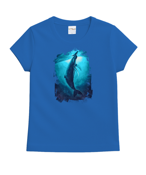 Wyland® First Breath - Blue Hawaii Dyed Short Sleeve Crewneck T-Shirt
