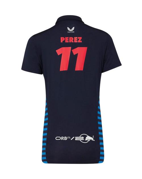 Red Bull Racing F1 Women's 2024 Sergio "Checo" Perez Team Polo Shirt- Navy