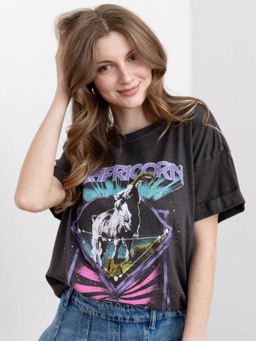 Capricorn Star Sign Graphic T-Shirt