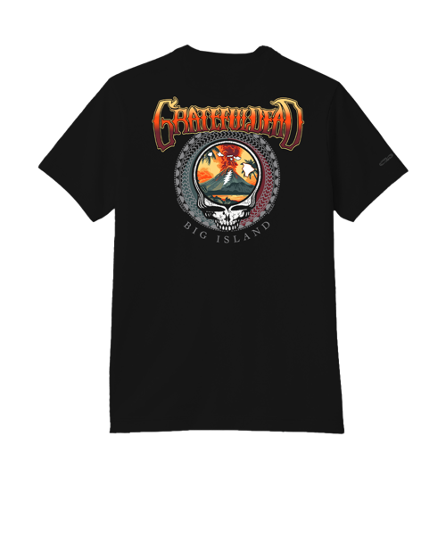 Grateful Dead Volcano - Jet Black Short Sleeve Pima T-Shirt
