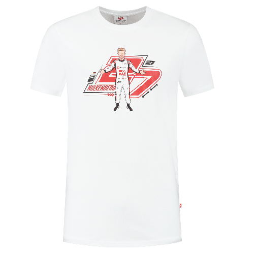 Haas Racing F1 Nico Hulkenberg Graphic T-Shirt - White