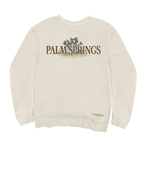 Palm Springs Joshua Tree - Coconut Dyed Long Sleeve Sweatshirt