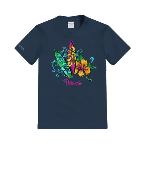 Surf Sketch - Navy Short Sleeve Crewneck T-Shirt