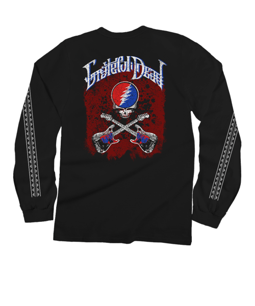Grateful Dead Guitars - Black Long Sleeve Crewneck T-Shirt