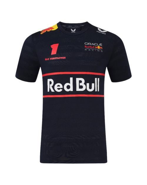 Red Bull Racing F1 Men's 2025 Max Verstappen Team T-Shirt- Navy