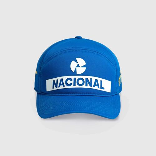 Ayrton Senna F1 Nacional Replica Baseball Hat - Blue