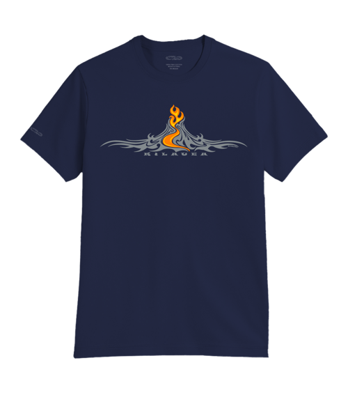 Kilauea Tattoo - Indigo Short Sleeve Pima T-Shirt
