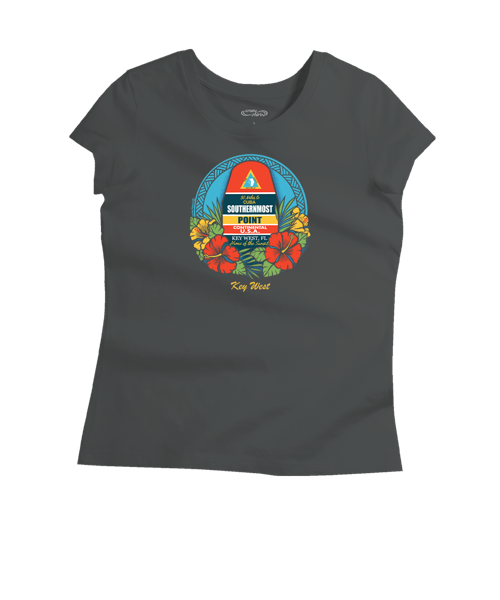 Southernmost Bouy - Graphite Short Sleeve Pima T-Shirt