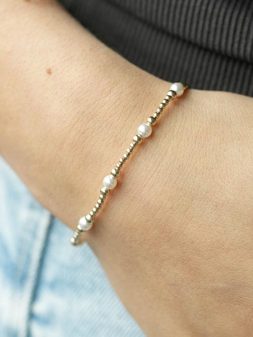 enewton Classic Purpose Pattern 5mm Bead Bracelet - Pearl