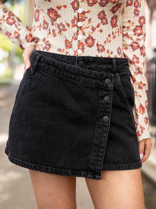 Free People The Eclipse Wynne Denim Skirt