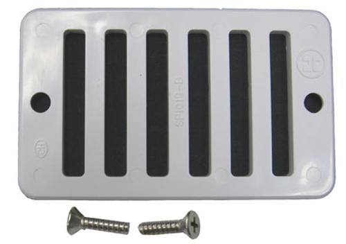 Custom Molded Products Main Drain Cover, CMP Galaxy, 8, White, w/Screw Kit