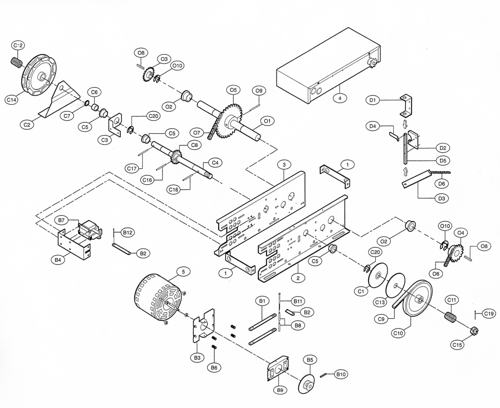MH5011R, MH5011L Medium-Duty Hoist Parts