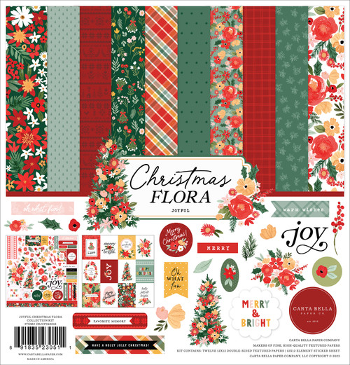 Shop - Carta Bella Collections - Joyful Christmas Flora - Echo Park ...