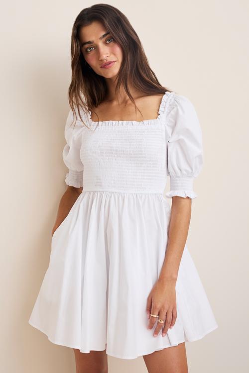 Emmie Puff Sleeve Floral Mini Dress