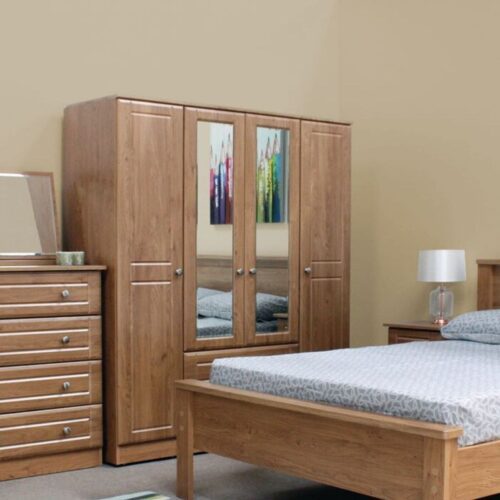 Childrens wardrobe and drawers set clearance