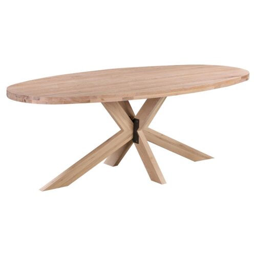 Solid oak deals dining table price