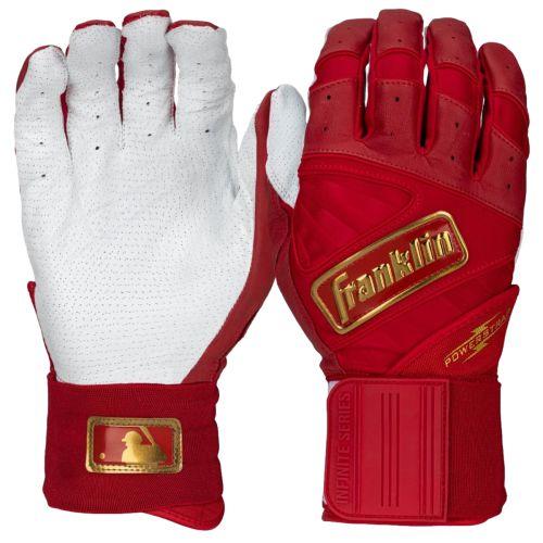 Gants De Frappe Baseball Franklin CFX Pro Cuir Rouge/gris - Taille S Homme