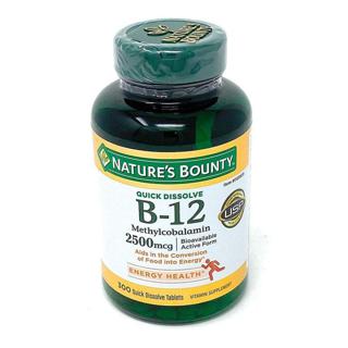 Viên uống Nature's Bounty Vitamin B12 2500mcg 300 viên