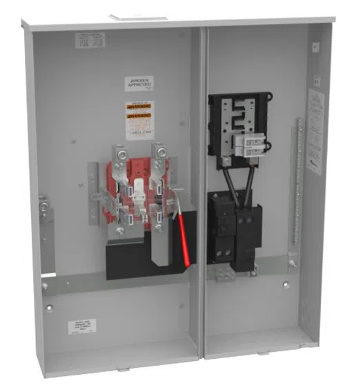 3 Phase Milbank U9701-RRL Ringless Meter Socket 200 A 600 VAC NEMA 3R Enclosure 