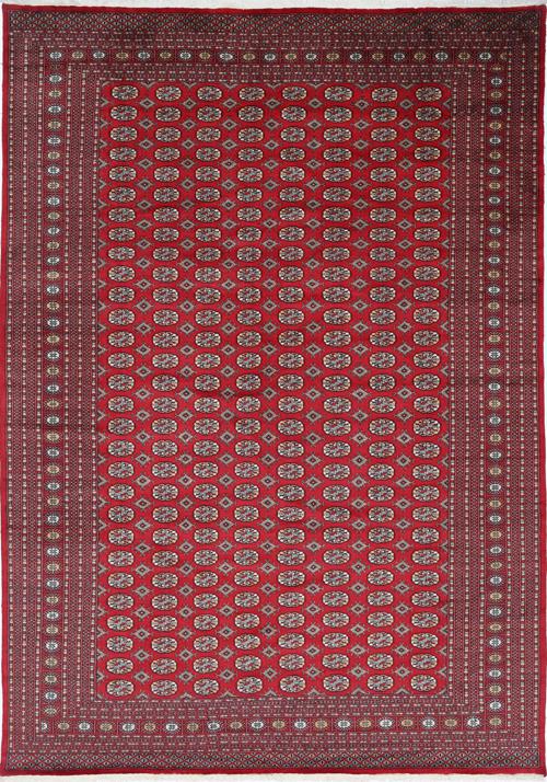 10x15 Red Isfahan Hand Knotted Persian Wool Rug 