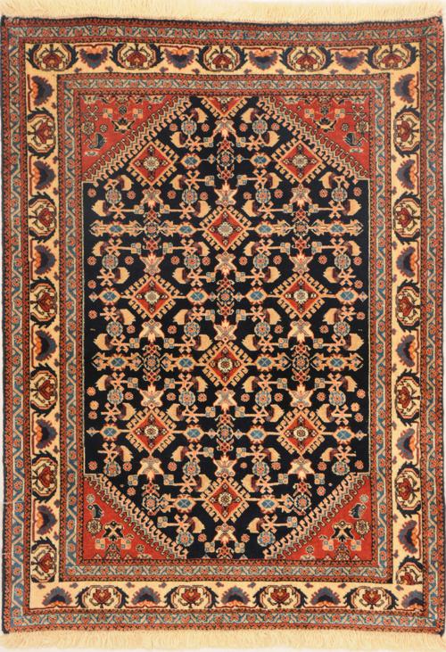 Vintage Small Karaja Persian Rug, 2' x 2'8, Perfect for your